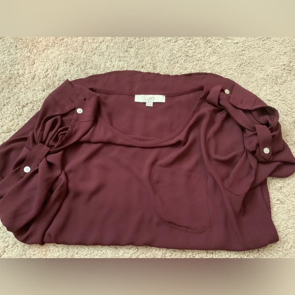 NWOT LOFT long sleeves blouse - Picture 4 of 5